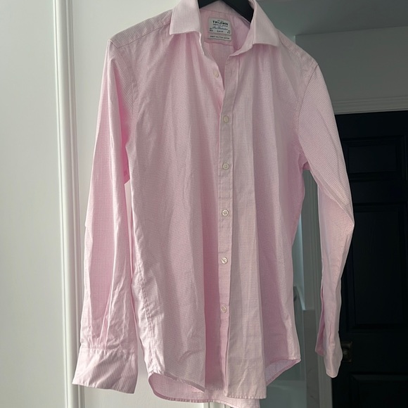 T.M.Lewin Shirts Tm Lewin Pink Mens Button Down Size 5 12 Poshmark